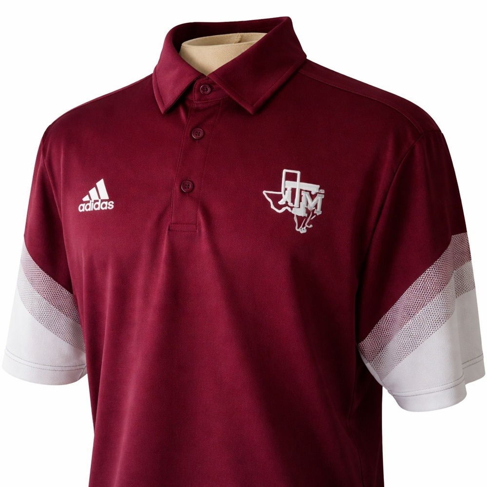 Adidas Texas A&M Aggies Primeblue Polo Shirt Men's XL Maroon Golf